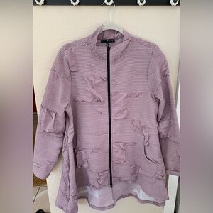 Kozan Jane Jacket. Lilac bubble textured fabric. Size M. Great condition.